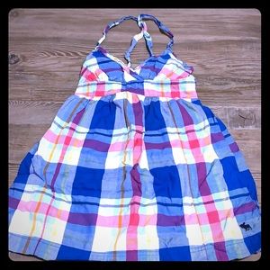Abercrombie kids Blue plaid dress